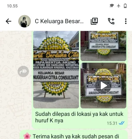 Pengiriman Papan Bunga Duka Tanjungrejo Bayan