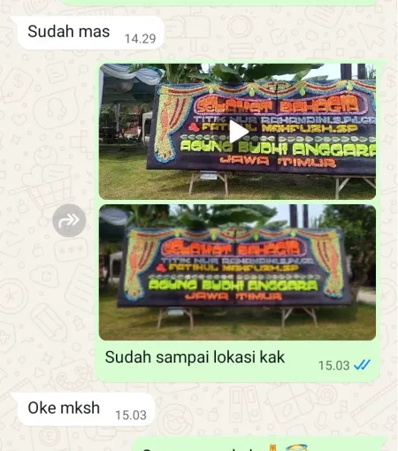 Pengiriman Papan Bunga Tanjungrejo Bayan